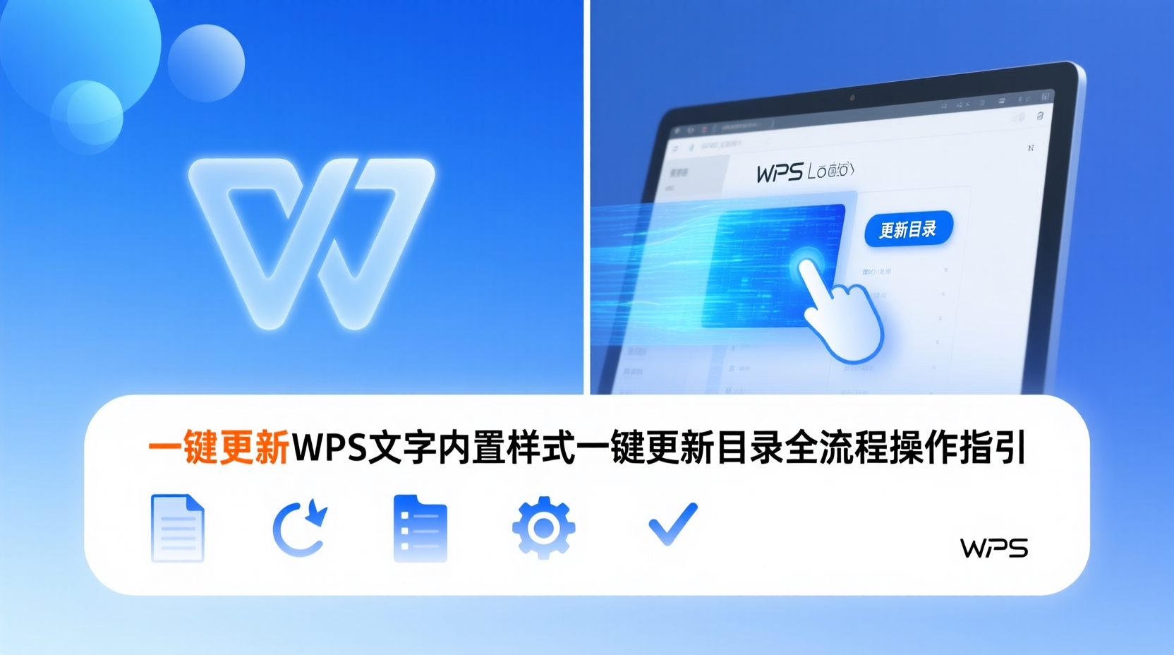 WPS文字内置样式一键更新目录全流程操作指引